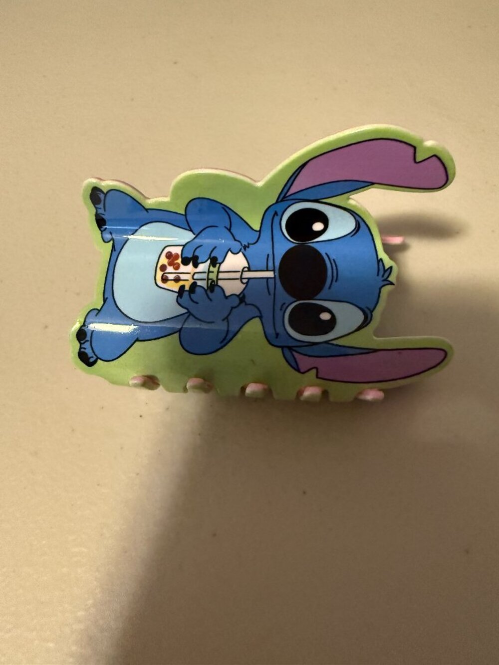 Boba Stitch Claw Clip Hair Accessory - Damaged